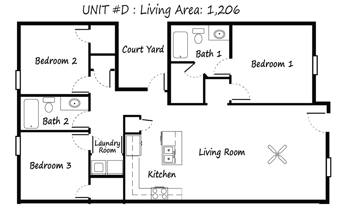 Unit D Floor Plan